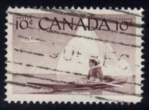 Canada #351 Eskimo and Kayak, used (0.25)