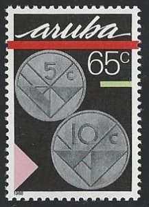 Aruba #34 65c Coins - 5 & 10cent ~ MNH