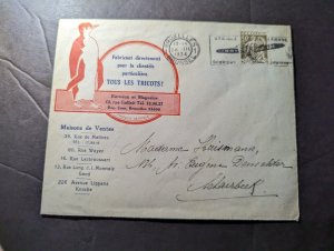 1934 Belgium Penguin Advertisement Cover Brussels to Schlarbeek