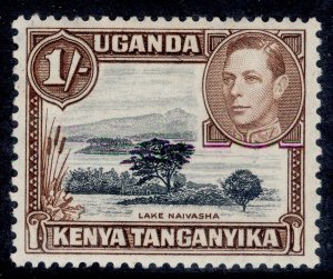 KENYA UGANDA TANGANYIKA GVI SG145a, 1s black & brown, M MINT. Cat £30.