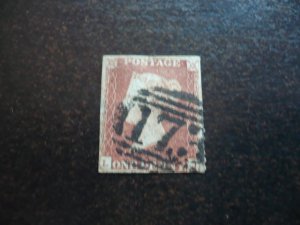 Stamps - Great Britain - Scott# 3 - Used Single Stamp