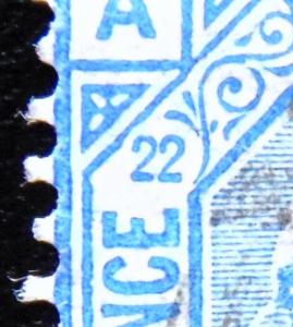 GREAT BRITAIN 1880 2.5d Queen Victoria PLATE 22 Used Scott 82P22 CV$40