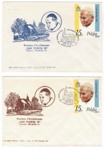 Poland 1987 Card Special Cancellation Visit of Pope John Paul II Exhibition