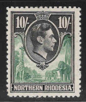 Northern Rhodesia Scott 44 MH*  key stamp from KGVI 1938-52 set