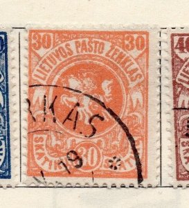 Lithuania 1919 Early Issue Fine Used 30s. 175585