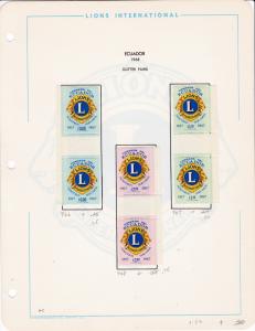 LIONS CLUB International Collection on Pages  Mounted Sets & Souvenir Sheets VF