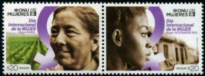 HERRICKSTAMP NEW ISSUES URUGUAY Int'l Women's Day 2018 Setenant Pair