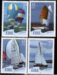 Ireland Scott 1332-1335 MNH** Sailboat stamp set