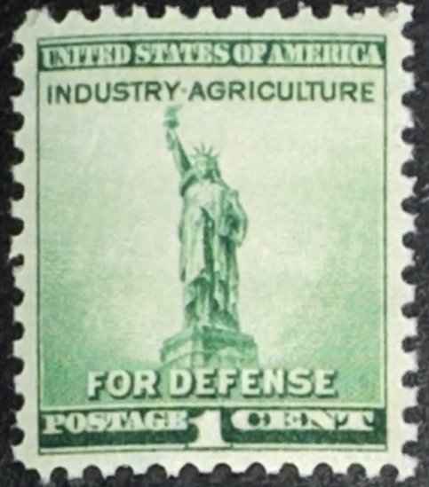 Scott #899 1940 1¢ Defense Statue of Liberty MNH OG VF/XF