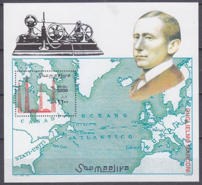 2002 Somalia 941/B89 Nobel laureates / Guglielmo Marconi 14,00 €