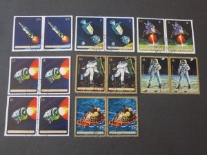 Burundi 1969 Sc 297-301,C104-6 space CTO pair set FU