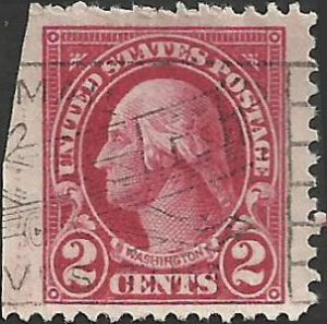 # 634 Used Unknown Ink at Left Carmine George Washington