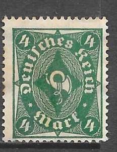 Germany 187: 4m Post Horn, unused, NG, F-VF