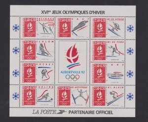 France  #B639  MNH  1992 sheet winter Olympics