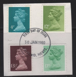 Scott MH22//MH167 Queen Elizabeth II Used with FDC on Piece