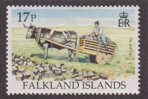 Falkland Islands 639 Transporting Peat 1995