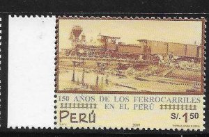 Peru 2000 Railroads in Peru 150th anniversary Sc 1287 MNH A2907