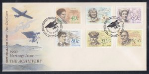 New Zealand Scott 987-92 FDC - 1990 Heritage Issues, People