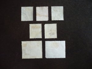 Stamps - Kenya Uganda Tanganyika - Scott#21,25-33 - Used Part Set of 7 Stamps