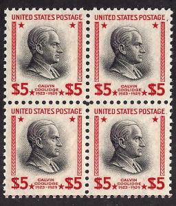 834 Mint,OG,NH... Block of 4... SCV $340.00