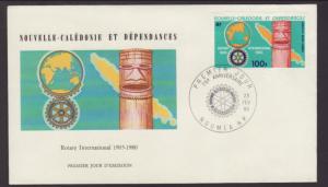 New Caledonia C161 Rotary 1980 U/A FDC