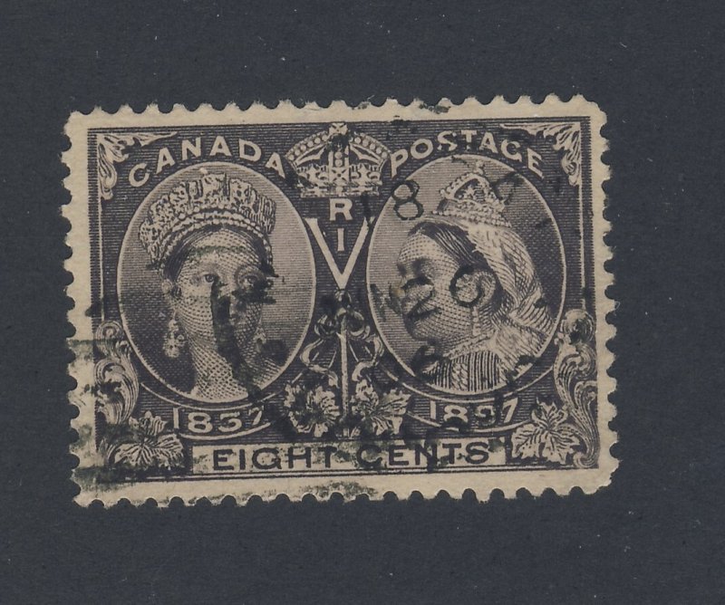 Canada Victoria Jubilee Stamp #56-8c Used VF Guide Value = $100.00