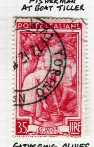 ITALY; 1950 early Provincial Occupations issue fine used 35L. value