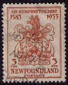 Newfoundland # 214  Used VF light CDS cancel