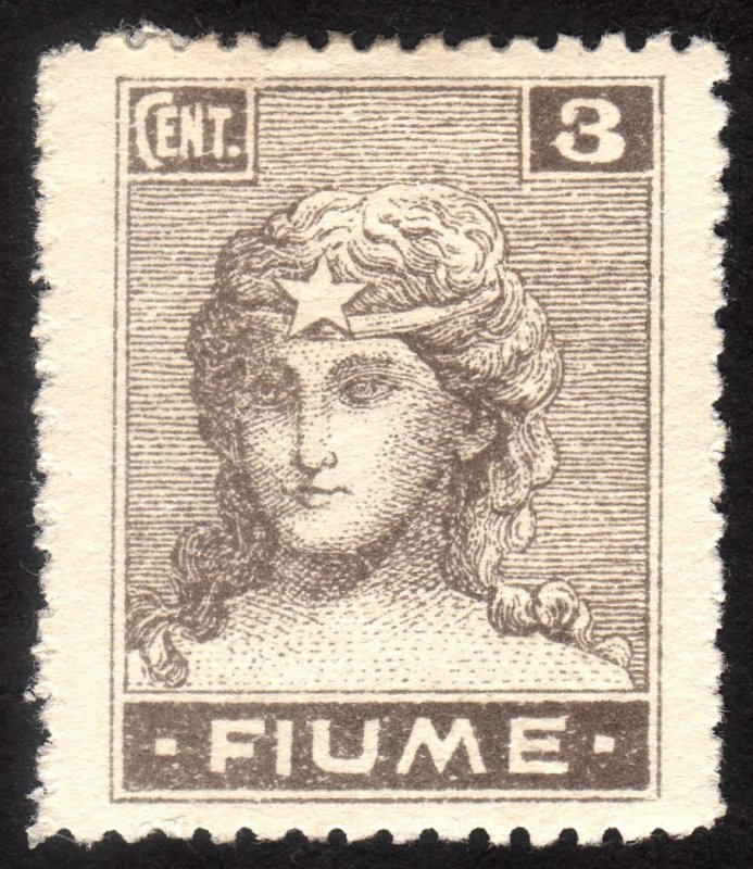 1919, Fiume, 3c, MH, Sc 28