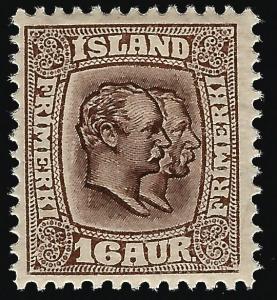 Iceland #78 Mint OG F-VF hr SCV $9.75...Consider before prices rise!