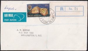 COOK IS 1979 Registered cover to New Zealand ex PUKAPUKA...................A8298