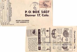 United States Colorado Snowmass 1962 4f-bar  Reverse Illustrated Advertising ...