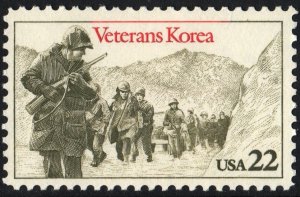 SC#2152 22¢ Korea War Veterans Single (1985) MNH