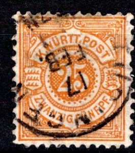 German States Wurttemberg Scott # 63, used