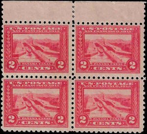 402 Mint,OG,XLH... Block of 4... SCV $480.00... Bottom pair are Never Hinged