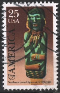 SC#2426 25¢ Pre-Columbian America Single (1989) Used