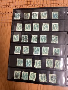 .03 19th Century Washington Fancy Cancel Group. Many Better. 240 Stamps.