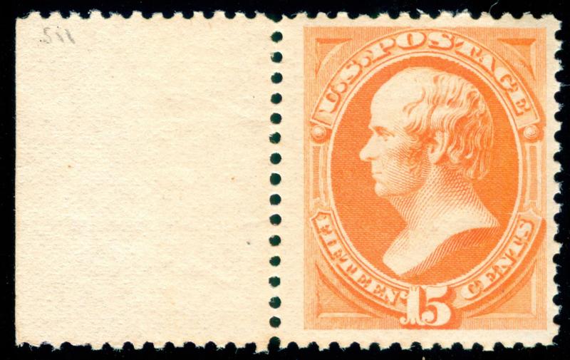 MOMEN: US STAMPS #189 MINT OG NH MARGIN PSE CERT