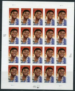 UNITED STATES  SCOTT # 3996 HATTIE McDANIEL SHEET MINT NH