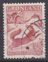 Greenland sc#42 1966 50o Folklore used