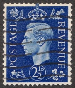 Great Britain Sc #239a - 2½p KGVI - Watermark Sideways - Used Cv$32.50