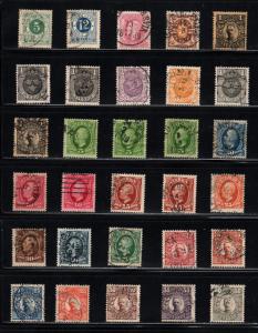 Sweden ~ Lot of 30 Better Classic Stamps ~ Mixed Conditions ~ cv 9.50