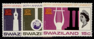 SWAZILAND QEII SG121-123, 1966 UNESCO set, M MINT.