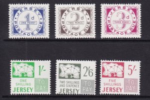 Jersey  #J1-J6   MNH  1969  postage due