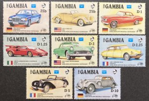 Gambia 1986 #620-7, Automobiles, **MNH**.