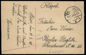 German 1919 Freikorps Grenzschutz Ost Pless Neisse Nysa Poland Feldpost Co 87317