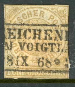 Germany States 1868 North German Confederation 5gr Bister Scott #6 VFU G482