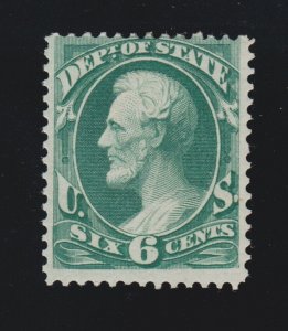 US O60 6c State Department Official Mint VG-F OG H SCV $250