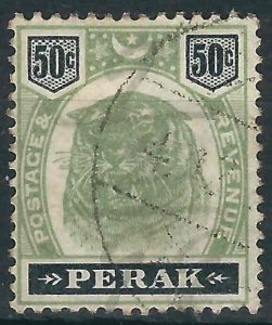 Malaya Perak 56 SG 75 Used F/VF 1899 USD $180.00