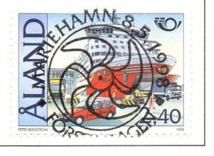 Aland Sc  145 1998 Passenger Ferry stamp used